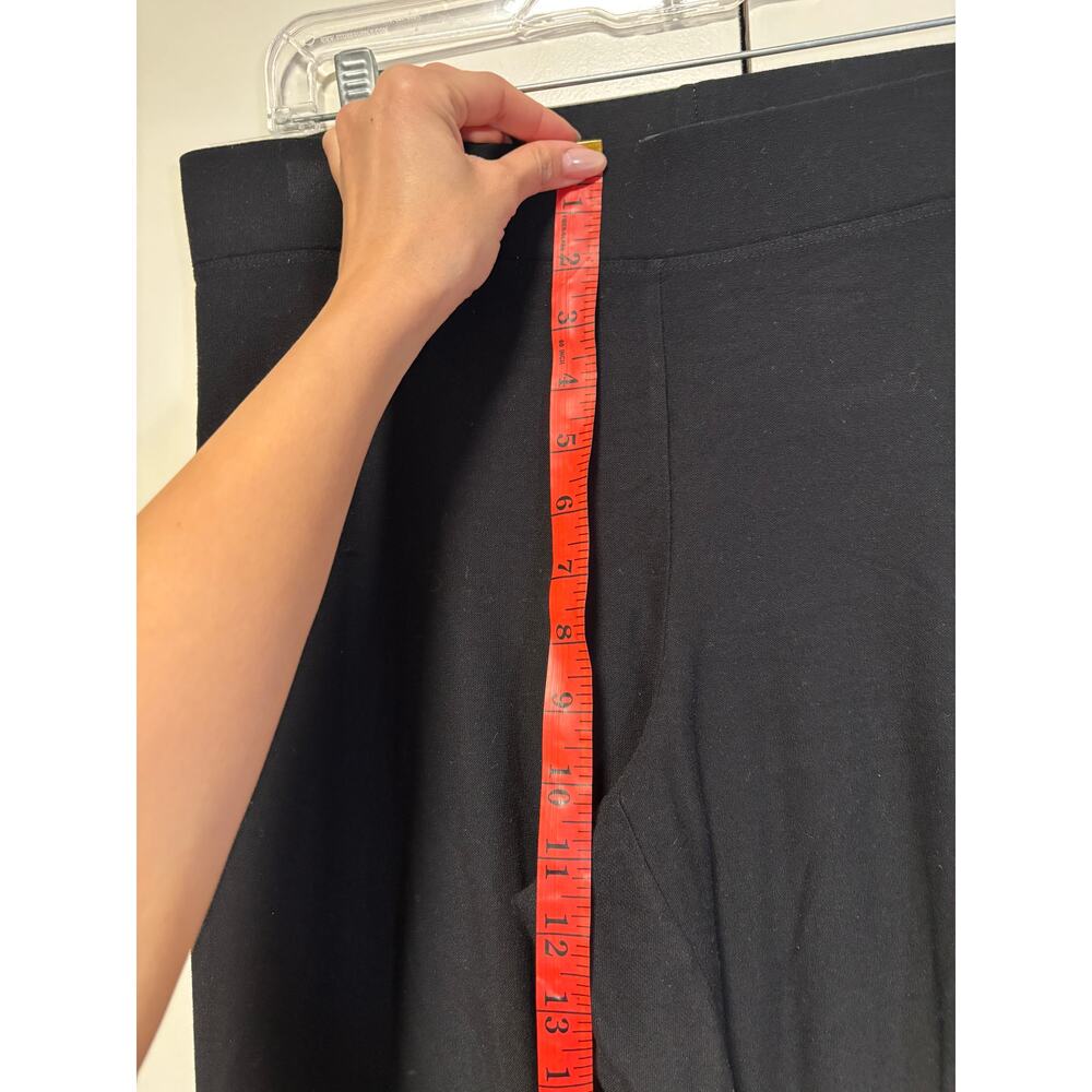 Eileen Fisher Black Straight Leg Pants M - Picture 4 of 9